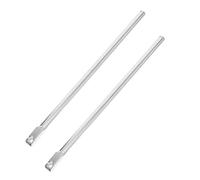 FIXOSHEE 2 Pièces Support de Chaise de Bureau Acier Inoxydable Argenté Glissière pour Repose de Fauteuil Gamer et Sièges Pivotants Facile