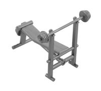 FIXOSHEE 20, Banc D'haltérophilie et Barre de Squat en Plastique, Accessoires de Gym Miniatures pour Décoration Intérieure