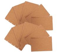 FIXOSHEE 20 ensembles Diviseurs Papier pour Classeur Intercalaires Papier Kraft par Set Onglets Index pour Organisation de Bureau et Études