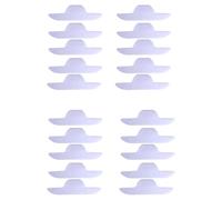 FIXOSHEE 20 pièces Coussinets Auto-adhésifs Protecteurs de Col Non-tissé Respirant Lot de Pads Anti-Transpiration Jetables pour Éviter Les Taches et Odeurs sur Chemises