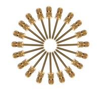 FIXOSHEE 20 pièces Cuticle Drill Bit Set Metal Nail File Bits For Manicure Pedicure Nail Salon And DIY