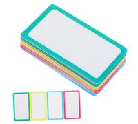 FIXOSHEE 20 pièces Étiquettes Adhésives Réutilisables Autocollants Nano Arc-ciel Effaçables à Sec Étiquettes Amovibles pour Organisation Bureau et École