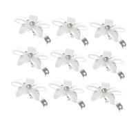 FIXOSHEE 20 pièces Lot de Mini Pinces Cheveux Fleurs Blanches avec Strass Clips Griffes Décoratifs pour Filles Compactes et Confortables à Porter