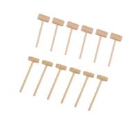 FIXOSHEE 20 pièces Mini Maillets Bois Massif pour Garçon Fille Jouets Éducatifs Manuels pour Ouvrir Crabes et Fruits de Mer Améliorant la Coordination Main-œil Dextérité