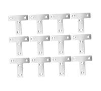 FIXOSHEE 20 pièces Support Dangle Acier Inoxydable T Type Équerre de Fixation Renforcée Résistance Corrosion Connecteur Industriel pour Meubles