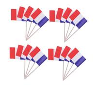FIXOSHEE 200 pièces Mini Piques Drapeaux Français Décoratifs pour Petits Gâteaux et Desserts Design Créatif pour Fêtes et Célébrations