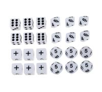 FIXOSHEE 24 pièces Dés Apprentissage Mathématique Jeu Éducatif pour Garçon Fille Accessoires Pédagogiques Sûrs et Durables Coins Arrondis pour Coordination Main-œil