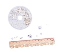 FIXOSHEE 260 pièces Set de Accessoires pour Boucles Oreilles Argent Garnitures et Embouts pour Création de Bijoux DIY Fournitures pour Femmes et Hommes