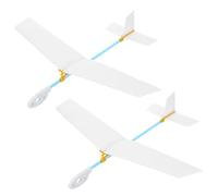 FIXOSHEE 2pièces Planeurs Avion pour Garçon Fille Kit Avion à Monter Soi-même Modèle Jouet Inachevé pour Activités Créatives Et Scientifiques