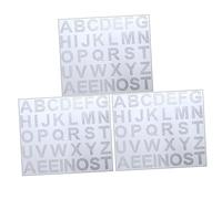 FIXOSHEE 3 feuilles Lettres Autocollantes Strass Décoratives Stickers Paillettes Brillants pour Vêtements Sacs Artisanat Lettres Autocollantes Acrylique