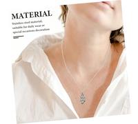 FIXOSHEE 3 Pièces Collier Cage à Cristal Ajustable Acier Inoxydable pour Bijoux DIY Support Amovible Style Capturer Ajustable