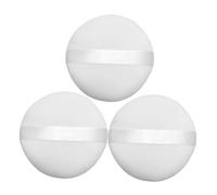 FIXOSHEE 3 Pièces Cotton Cosmetic Puff Set Washable Soft Velour Powder For Face Loose Talcum Powder Application