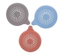 FIXOSHEE 3 pièces Filtre Drain Silicone Bouchage Protège Évier et Cheveux et Déchets pour Cuisine Salle de Bain et Buanderie Multi Usage