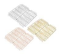 FIXOSHEE 3 pièces Lot de Planches Lettres Plastiques Flexibles pour Tableau Feutrine Alphabets Chiffres et Symboles Outil Éducatif et Message Décoratif pour Maison et Bureau