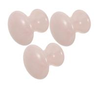 FIXOSHEE 3 Pièces Outil Gua Sha Visage Cristal Forme Champignon Massage Rafraîchissant Anti-poches Améliore Élasticité et Rides Pierre de Massage Faciale Portable pour Soin de Peau
