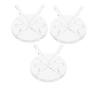 FIXOSHEE 3 Pièces Support de Balles Sportif Acrylique Présentoir Antidérapant pour Tennis Softball Golf Support et Stable pour Maison ou Bureau