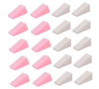 FIXOSHEE 30 pièces Éponge Maquillage Triangle Forme Puff Poudre et Fond de Teint Usage Sec et Humide Éponge Douce pour Application Uniforme Du Maquillage Blanc et Rose Chacun