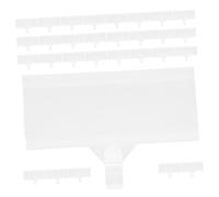FIXOSHEE 30 pièces Étiquettes Porte-étiquettes Transparentes PVC pour Supermarché Pharmacie Magasin Supports Adhésifs Réutilisables pour Rayons et Étagères