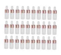 FIXOSHEE 30 pièces Flacons à Pipette Verre Transparent pour Huiles Essentielles Fiole Verre avec Compte-gouttes Étanche pour DIY Cosmétiques et Aromathérapie