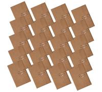 FIXOSHEE 30 pièces Lot de Enveloppes Vintage Kraft avec Surface Vierge Finition Artisanale Fermeture à Lien Enroulable Organiseurs de Documents et Papiers pour Bureau et Correspondance