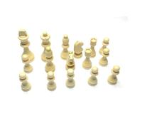 FIXOSHEE 32 pièces Échecs Bois Accessoires Remplacement Jeu International et Sûr Éducatif pour Garçon Fille Développement Logique et Motricité
