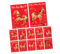 FIXOSHEE 360 Pièces Year Hongbao Envelopes Creative Year Of The Horse Packets Vietnamese Lunar Money Pockets For Family Gatherings