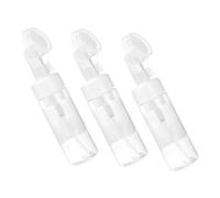 FIXOSHEE 3pièces Brosse à Bouteille Avec Goulot Large Bouteille Vide à Mousse Pour Douche Visage Shampoing Après-shampoing