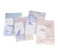 FIXOSHEE 4 Ensembles Papier à Lettre Style Chinois Antique Créatif avec Enveloppes Papier à Écrire Délicat Décoré de Motifs Cartoon pour Correspondance et Cadeaux