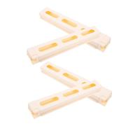 FIXOSHEE 4 pièces Boîte de Rangement Clips pour Domino Train Accessoires Support de Cartes Domino Automatique pour Garçon Fille Jeu Interactif de Puzzle Améliore Motricité et Créativité