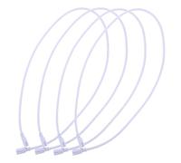 FIXOSHEE 4 pièces Câble de Liaison LED Broches Connecteur Double Extrémité pour Tubes Intégrés Extension sans Soudure pour Lampes Fluorescentes et LED