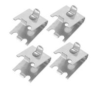 FIXOSHEE 4 Pièces Clips Étagère Réfrigérateur Acier Inoxydable Supports Ajustables et Stables Crochet de Fixation pour Étagères de Congélateur et Renfort de Compartiment