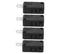 FIXOSHEE 4 pièces Interrupteur Porte Micro-ondes Noir Robuste Compatible de Rechange Four Micro-ondes Installation Facile Sécurité Améliorée pour Électroménager Cuisine