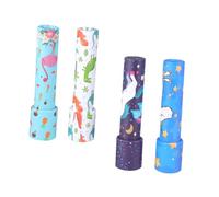 FIXOSHEE 4 pièces Kaleidoscope Éducatif pour Garçon Fille Modèles Amusants et Colorés Rotation Facile pour Développement de Imagination Cadeau pour Fête Garçon Fille