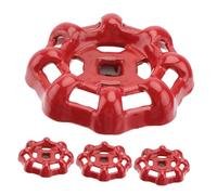 FIXOSHEE 4 pièces Poignée de Valve Fonte Volant Manuel de Robinet Poignée de Vanne pour Arrêt Eau Compatible avec Robinets et Vannes Diverses Facile à Installer et Légère