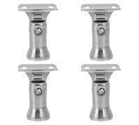 FIXOSHEE 4 pièces Supports de Main Courante Acier Inoxydable Supports Robustes pour Rampe Escalier Fixation Simple Tête Mobile Adaptés Garde-corps Escalier Intérieur et Extérieur