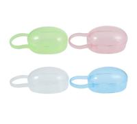 FIXOSHEE 5 pièces Boîte de Rangement pour Tétine Garçon Fille Étui Portable PP Sain Protège Poussière et Saleté Nés Garçons et Filles Accessoire Pratique pour Voyage et Couleur