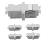 FIXOSHEE 5 pièces Lot de Adaptateurs Fibre LC Duplex Simplex avec Coupleur à Bride Installation Facile et Fiable pour Réseaux de Communication et Centres de Données