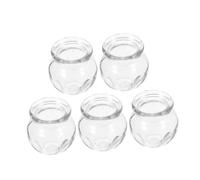 FIXOSHEE 5 pièces Lot Ventouses Verre Épaisses pour Massage Traditionnel Cupping Therapy Portable et Polyvalente Pots Acupression Chinois pour Détente Domicile