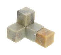 FIXOSHEE 5 pièces Set de Pierres Qingtian Carrées pour Gravure de Tampons Pierre Blanche pour Calligraphie et Gravure de Noms pour Chinoise