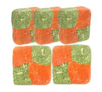 FIXOSHEE 5 pièces Snacks Naturels pour et Cochons Jouets à Mâcher pour Dents Biscuits Alfalfa pour Petits Animaux Friandises et Légères