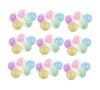 FIXOSHEE 50 Pièces Capsules Rondes Vides Semi-Transparentes Couleurs Macaron pour Distributeurs Automatiques Balles Torsadées Réutilisables Contenants Jouets Garçon Fille DIY