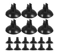 FIXOSHEE 50 pièces Clips Ventouse Aquarium Noir pour Tuyau Fixation Tube Étanche Compatible Pompe et Raccord Support pour Aération et Changement Eau