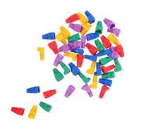 FIXOSHEE 50 pièces Manchons de Protection pour Connecteurs Ethernet Cache-câbles Réseau Mixte pour Protection Poussière et Usure pour Câbles