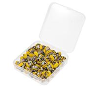 FIXOSHEE 50 pièces Punaises Délicates Multifonctions pour Tableau Liège Décoration Murale Pratique pour Bureau et Maison Accessoires pour Cartes et Affiches Modèle Abeille