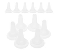 FIXOSHEE 50 pièces Tétines Silicone Souples pour Biberon Animal Allaitement Chatons Chiots Contrôle Précis du Flux Adaptées Petits Animaux