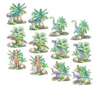 FIXOSHEE 6 Paires Autocollants Fenêtre Collision Dinosaures Décoratifs Magnétiques Multicolores pour Réparation Moustiquaire et Rideau
