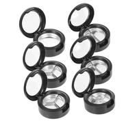 FIXOSHEE 6 pièces Boîte Rangement Cosmétiques Vide Palette Maquillage Ronde Transparente à Compartiments Boîte Rechargeable pour Fard à Paupières Blush Lèvres Portable et Légère pour