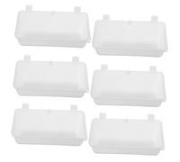 FIXOSHEE 6 pièces Bol Suspendu pour Chiot et Chat Plastique Alimentaire Support Facile à Fixer sur Cage Résistant à Usure et Lavable Accessoire Pratique pour Animaux de Compagnie