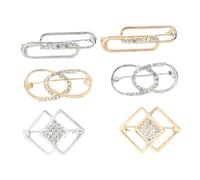 FIXOSHEE 6 pièces Broche de Sécurité Anti-dérapante pour Épingles Décoratives pour Vêtements et Ceintures Fixation et Accessoire Pratique pour Femme