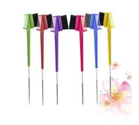 FIXOSHEE 6 pièces Brosse à Sourcils Double Embout Multifonction Peigne Doux pour Contours Nets Outil Maquillage Portable Kit Coiffure Mixte